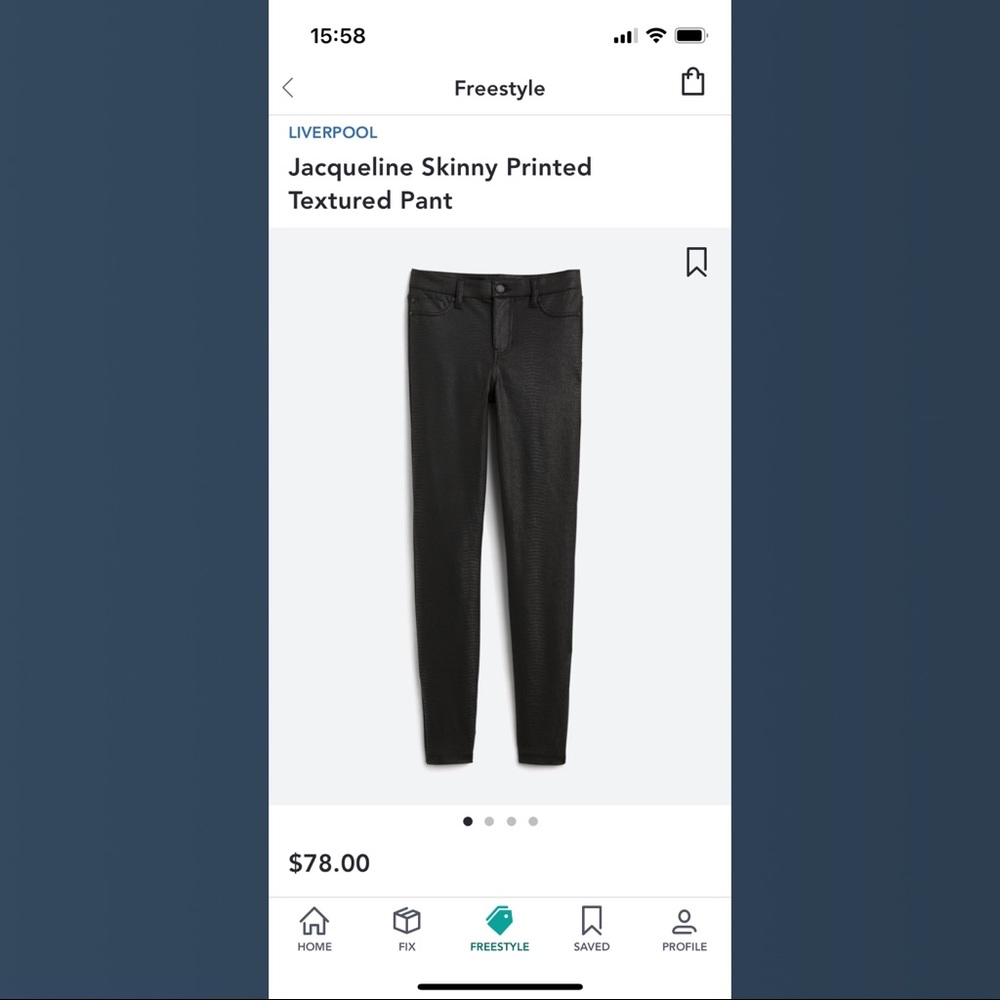 Liverpool Skinny Printed Textured Pants